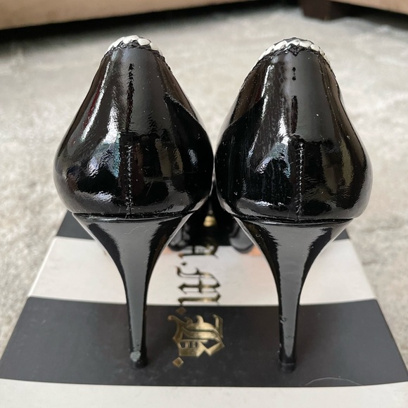 LAMB Black Patent Leather Platform Heels - Picture 6 of 8